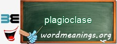 WordMeaning blackboard for plagioclase